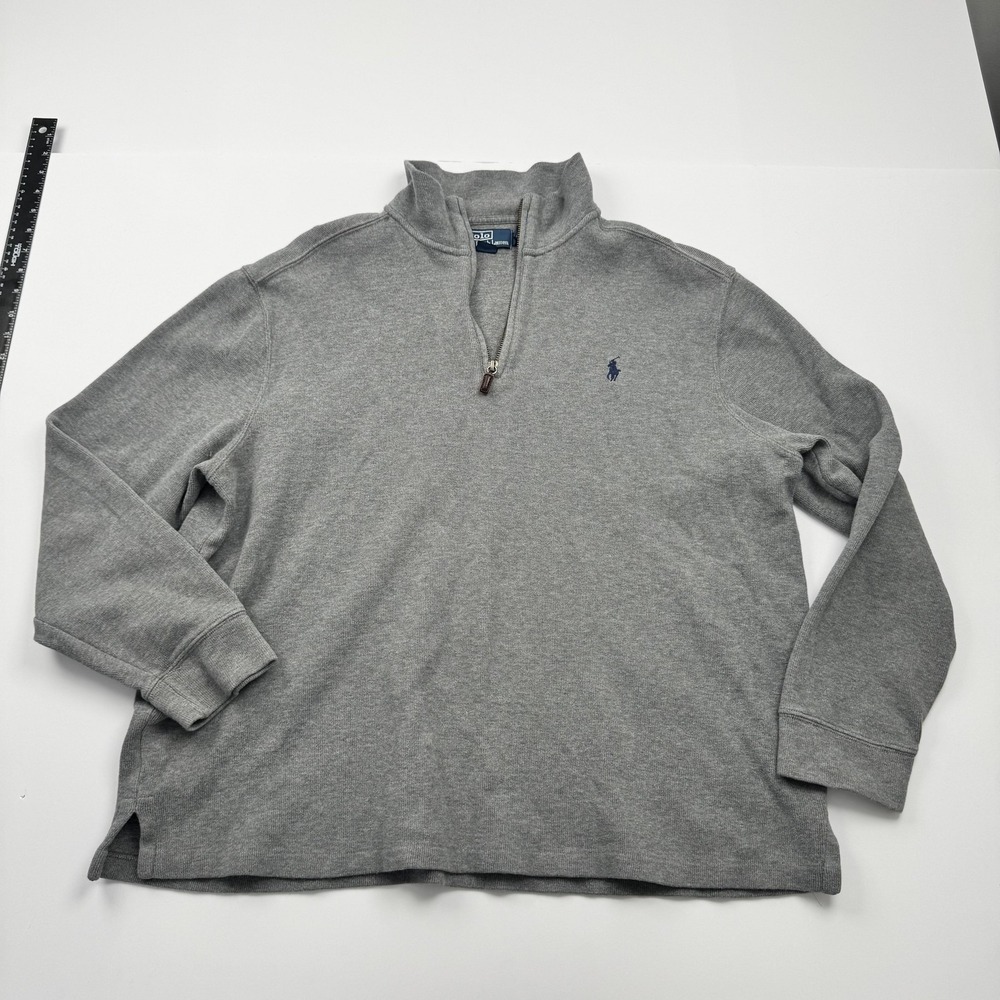 Polo Ralph Lauren Sweater Mens XL Half Zip Pullover Big Pony Quarter Zip Casual